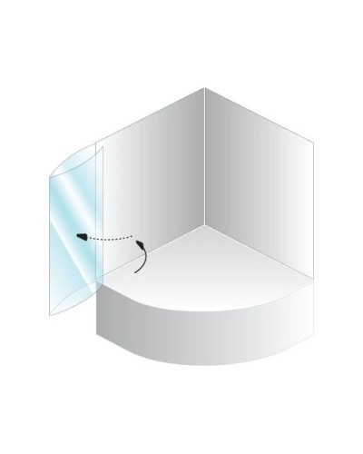 Шторка для ванны 110 см Kolpa San Quat TP 108 матовое