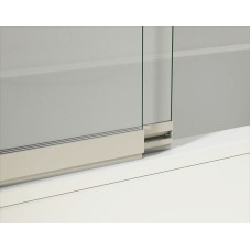 Шторка на ванну Vincea VSB 100х145 VSB-1E100CGB профиль Черный матовый стекло тонированное