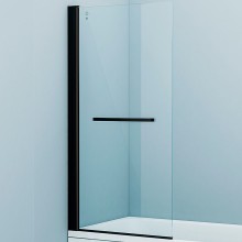 Шторка на ванну Iddis Slide 75х145 SLI5BS7i90 профиль Черный матовый стекло прозрачное