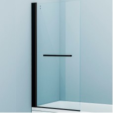 Шторка на ванну Iddis Slide 75х145 SLI5BS7i90 профиль Черный матовый стекло прозрачное