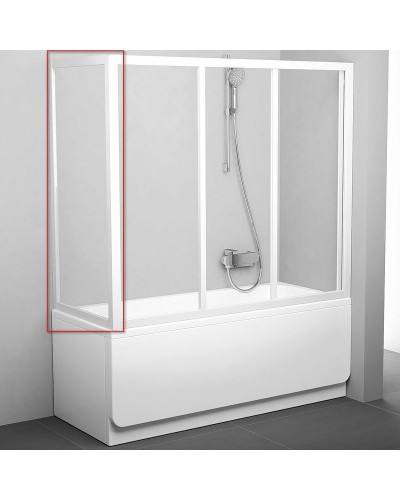 Боковая стенка для шторки на ванну Ravak Supernova APSV 70 95010102Z1 профиль Белый стекло Transparent