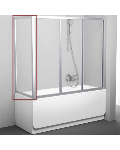 Боковая стенка для шторки на ванну Ravak Supernova APSV-75 95030U02Z1 профиль Сатин стекло Transparent