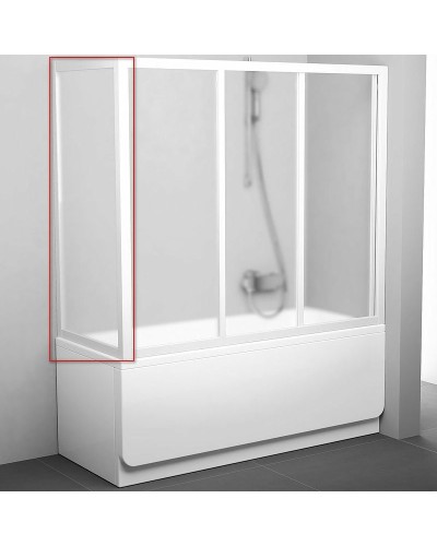 Боковая стенка для шторки на ванну Ravak Supernova APSV 80 95040102ZG профиль Белый стекло Grape