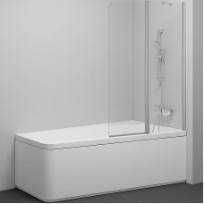 Шторка на ванну Ravak 10° CVS2-100 100х150 R 7QRA0U03Z1 профиль Сатин стекло Transparent