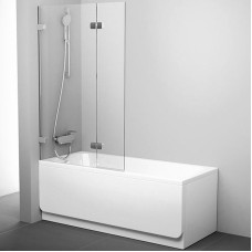 Шторка на ванну Ravak Brilliant BVS2-100 L 7ULA0A00Z1 профиль Хром стекло Transparent