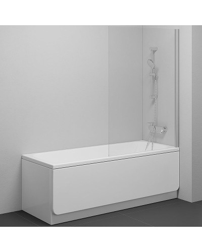 Шторка на ванну Ravak Pivot PVS1-80 79840U00Z1 профиль Сатин стекло Transparent