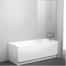 Шторка на ванну Ravak Pivot PVS1-80 79840C00Z1 профиль Хром  стекло Transparent