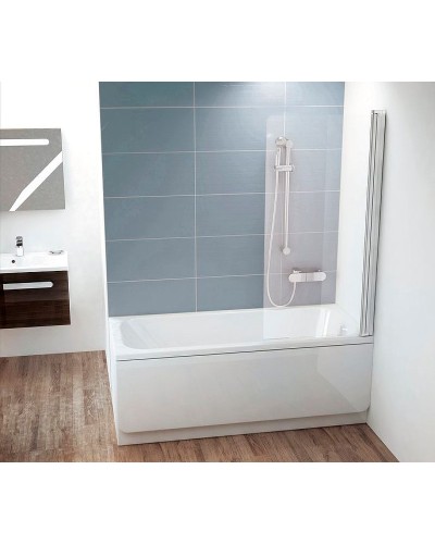Шторка на ванну Ravak Chrome CVS1 80 R 7QR40C00Z1 профиль Хром стекло Transparent