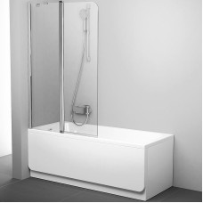 Шторка на ванну Ravak Chrome CVS2-100 L 7QLA0C00Z1 профиль Хром стекло Transparent