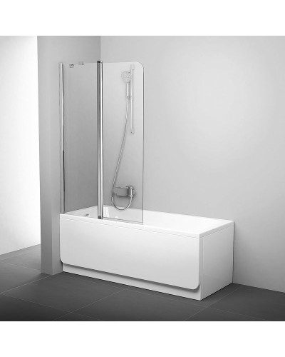 Шторка на ванну Ravak Chrome CVS2-100 L 7QLA0C00Z1 профиль Хром стекло Transparent