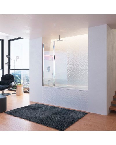 Шторка на ванну Ravak Chrome CVS2-100 L 7QLA0C00Z1 профиль Хром стекло Transparent