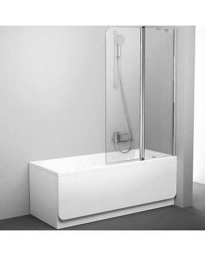 Шторка на ванну Ravak Chrome CVS2-100 R 7QRA0C00Z1 профиль Хром стекло Transparent
