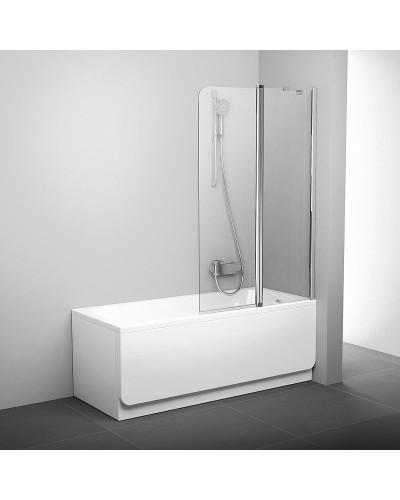 Шторка на ванну Ravak Chrome CVS2-100 R 7QRA0C00Z1 профиль Хром стекло Transparent