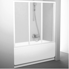 Шторка на ванну Ravak Supernova AVDP3-160 40VS0102ZG профиль Белый стекло Grape