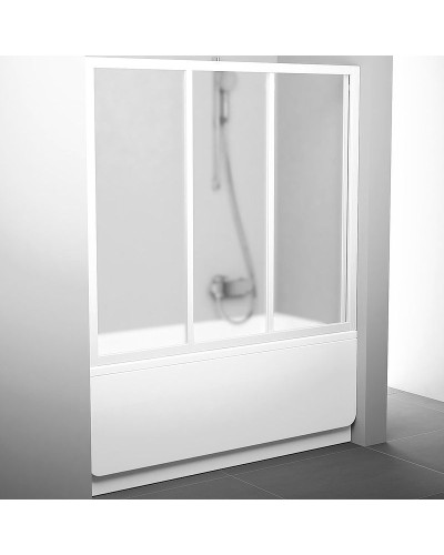 Шторка на ванну Ravak Supernova AVDP3-170 40VV0102ZG профиль Белый стекло Grape