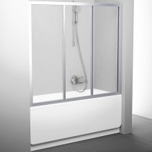 Шторка на ванну Ravak Supernova AVDP3-180 40VY0U02Z1 профиль Сатин стекло Transparent