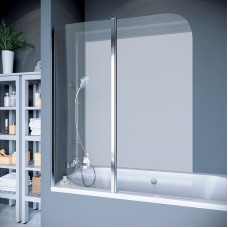 Шторка на ванну Koller Pool Waterfall Line 115 QP95 L профиль Хром стекло прозрачное