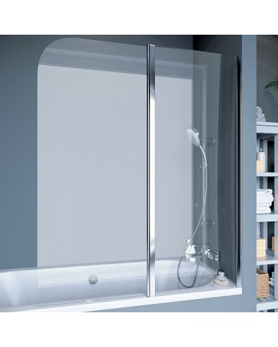 Шторка на ванну Koller Pool Waterfall Line 115 QP95 R профиль Хром стекло рифленое