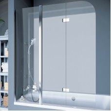 Шторка на ванну Koller Pool Waterfall Line 150 QP96 L профиль Хром стекло рифленое