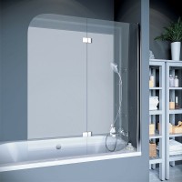 Шторка на ванну Koller Pool Waterfall Line 115 QP97 R профиль Хром стекло прозрачное