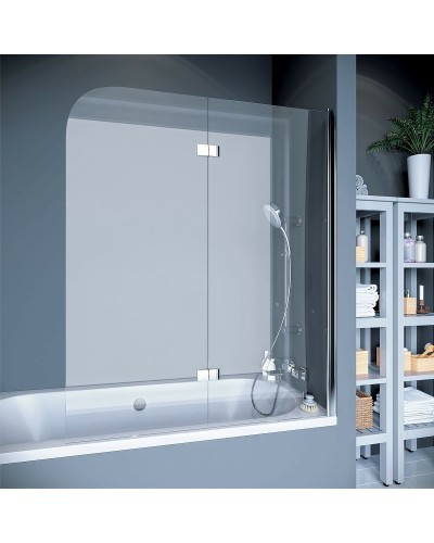 Шторка на ванну Koller Pool Waterfall Line 115 QP97 R профиль Хром стекло прозрачное