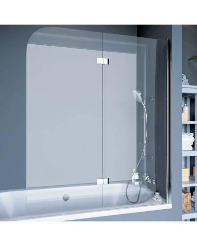 Шторка на ванну Koller Pool Waterfall Line 115 QP97 R профиль Хром стекло рифленое