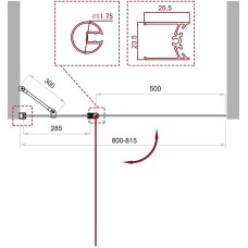 Шторка на ванну BelBagno UNO-V-11-80/150-C-Cr профиль Хром стекло прозрачное