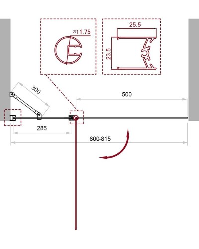 Шторка на ванну BelBagno UNO-V-11-80/150-P-Cr профиль Хром стекло рифленое
