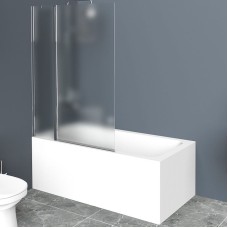 Шторка на ванну BelBagno UNO-V-11-90/150-P-Cr профиль Хром стекло рифленое