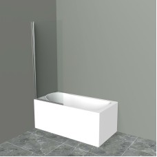 Шторка на ванну BelBagno UNO-V-1-70/150-C-Cr профиль Хром стекло прозрачное