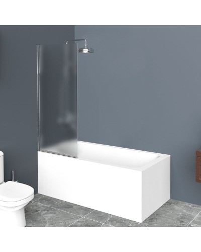 Шторка на ванну BelBagno UNO-V-1-85/150-P-Cr профиль Хром стекло рифленое