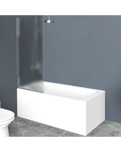 Шторка на ванну BelBagno UNO-V-1-90/150-P-Cr профиль Хром стекло рифленое