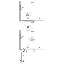 Шторка на ванну BelBagno UNO-V-2-90/150-P-Cr-R профиль Хром стекло рифленое