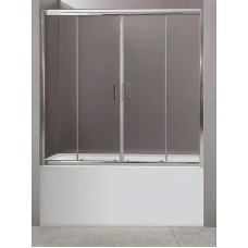 Шторка на ванну BelBagno Uno 170 UNO-VF-2-170/145-C-Cr профиль Хром стекло прозрачное