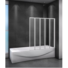 Шторка на ванну Cezares Relax 120 R RELAX-V-5-120/140-P-Bi-R профиль Серый стекло рифленое