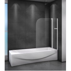 Шторка на ванну Cezares Relax 100 R RELAX-V-11-100/140-P-Bi-R профиль Серый стекло рифленое