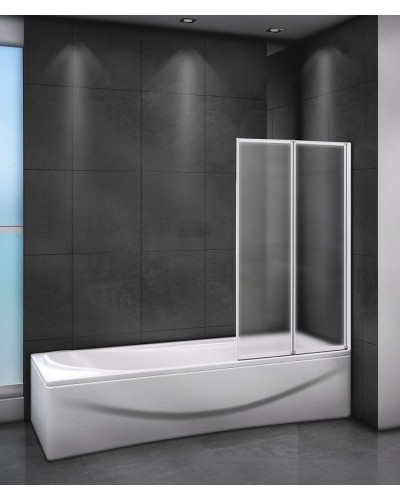 Шторка на ванну Cezares Relax 80 R RELAX-V-2-80/140-P-Bi-R профиль Серый стекло рифленое