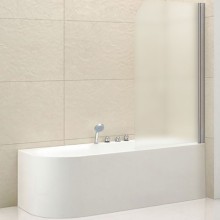 Шторка на ванну Cezares Eco 80 R ECO-O-V-1-80/140-P-Cr-R профиль Хром стекло рифленое