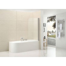 Шторка на ванну Cezares Eco 80 R ECO-O-V-1-80/140-P-Cr-R профиль Хром стекло рифленое