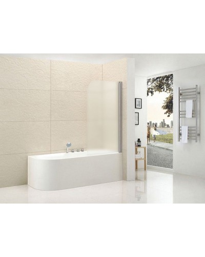 Шторка на ванну Cezares Eco 80 R ECO-O-V-1-80/140-P-Cr-R профиль Хром стекло рифленое