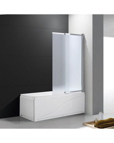 Шторка на ванну Cezares Slider 90 SLIDER-VF-11-90/150-P-Cr профиль Хром стекло рифленое