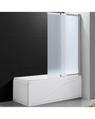 Шторка на ванну Cezares Slider 90 SLIDER-VF-11-90/150-P-Cr профиль Хром стекло рифленое