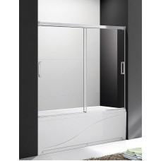 Шторка на ванну Cezares Tandem Soft 180 TANDEM-SOFT-VF-2-180/145-P-Cr профиль Хром стекло рифленое