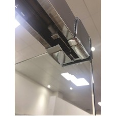 Шторка на ванну Cezares Tandem Soft 180 TANDEM-SOFT-VF-2-180/145-P-Cr профиль Хром стекло рифленое