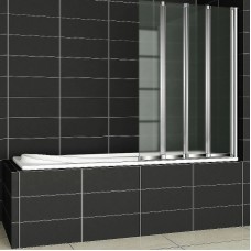 Шторка на ванну Cezares Pratico 100 R PRATICO-V-4-100/140-P-Cr-R профиль Хром стекло рифленое