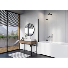 Шторка для ванны Radaway Nes Black PND I 100 L прозрачное