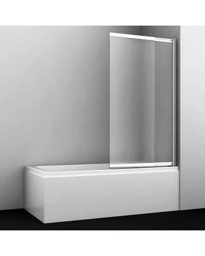 Шторка на ванну WasserKRAFT Main 100 41S02-100RM профиль Хром стекло матовое