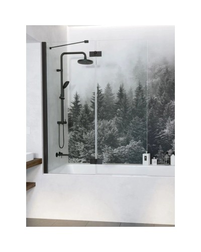 Шторка для ванны Radaway Essenza New Black PND II 120 L прозрачное