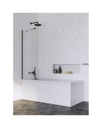 Шторка для ванны Radaway Idea Black PNJ 60 прозрачное