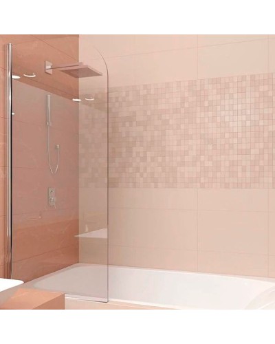 Шторка на ванну Veconi Palau 70 PL80-70-01-19C1 профиль Хром стекло прозрачное